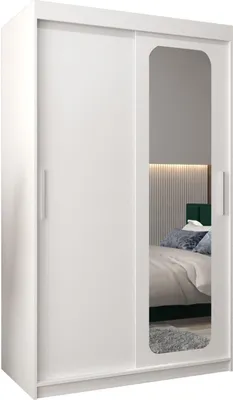 Produktbild von MEBLE KRYSPOL Promo 2120 Schlafzimmerschrank zwei Schiebetüren - Mattweiß