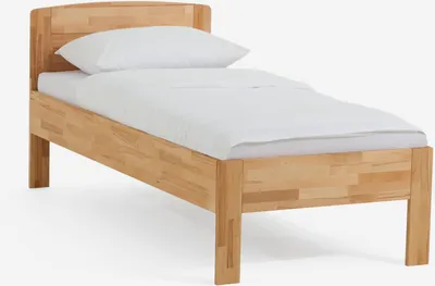 Produktbild von Dico Wildeiche Massivholz Einzelbett  Komfortbett Seniorenbett 430.03 Wildeiche hell geölt
