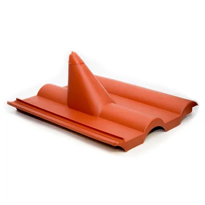 Produktbild von PremiumX Frankfurter Dachpfanne Rot Dachabdeckung Dachziegel Kunststoff PVC