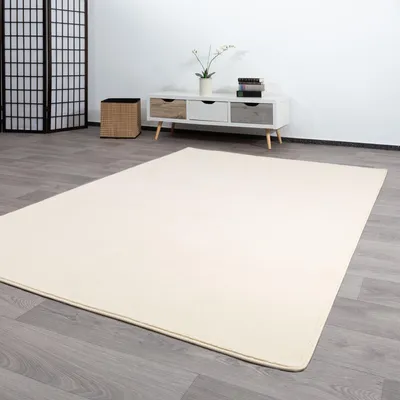 Produktbild von Steffensmeier Kurzflor Teppich Palena | Wohnzimmerteppich | Modern | Strapazierfähig | Beige, G röße: 80x150 cm