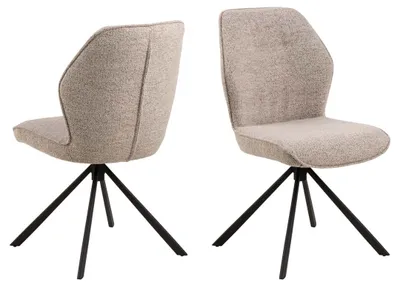 Image de Aura chaise de salle à manger beige.