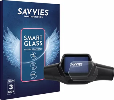 Produktbild von 3x Savvies Schutzglas Folie für Segway Ninebot ZT3 D / ZT3 Pro D 9H Panzer Schutzfolie Glas Displayschutz klar transparent