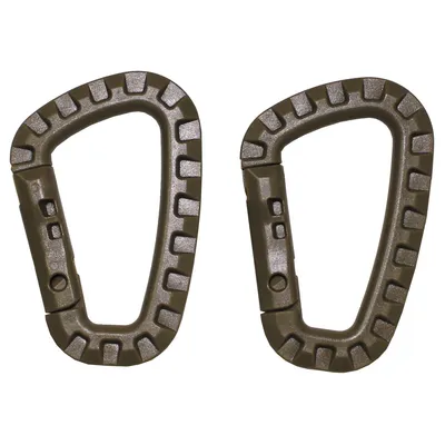 Produktbild von MFH Kunststoff-Karabiner 2 Stück, coyote
