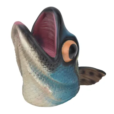 Fisch Handpuppe Spielzeug,Fisch Puppe,Fisch Kopf Puppe,Tier Handpuppe,Handpuppe Spielzeug,Handpuppe