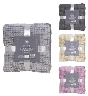 Produktbild von Flanell Wohndecke Kuscheldecke Wolldecke Sofadecke 150x200cm