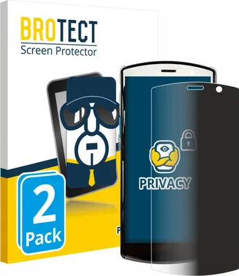 Produktbild von 2x BROTECT Sichtschutzfolie für Unitech EA510 Anti-Spy Privacy Sichtschutz Blickschutz Folie Blaulicht-Schutz