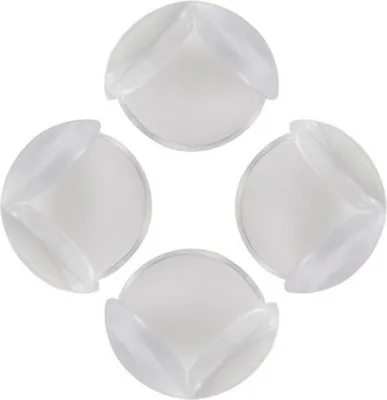 Image de lot de 12 protections d'angles autocollantes, protection d'angles pour table, armoire et autres meubles, 12 protections d'angles transparentes, protection d'angles de meubles pour angles et bords à 90°, protection d'angles de table