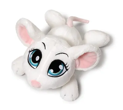 Immagine prodotto di Nici 37768 Sweethearts Topolino bianco sdraiato, peluche 25 cm
