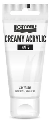 Obrázek produktu pro Krémová akrylová barva matná PENTART 60 ml BÍLÁ