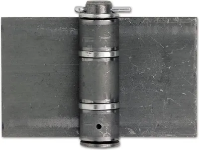 Produktbild von Anschweißband (Torband) schwer 160 x 100 x 5 mm für Stahltore Stahl blank