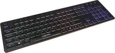 Obrázok produktu pre Klávesnica ''Rainbow'' LogiLink, podsvietená, čierna, USB