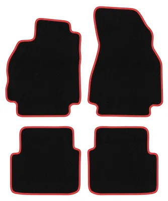Immagine prodotto di Tappetini in moquette per Renault Megane II 2002-2008 (station wagon) – set 4 pezzi, nero/rosso, su misura – Wielganizator CARLUX
