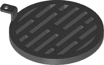 Produktbild von Kaminrost / Ascherost Ø 185x15mm passend für Caminos **