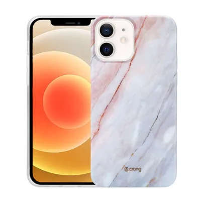 Obrázok produktu pre Crong Marble Case - iPhone 12 Mini (ružový)