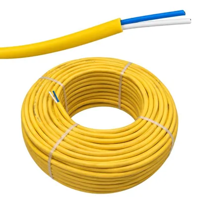 Immagine prodotto di Cavo Twistato 2X1 mm² per Videocitofonia Audio Video Giallo - Lunghezza Metri 25