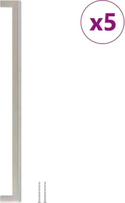 Produktbild von vidaXL Möbelgriffe 5 Stk. Silbern 320 mm Edelstahl