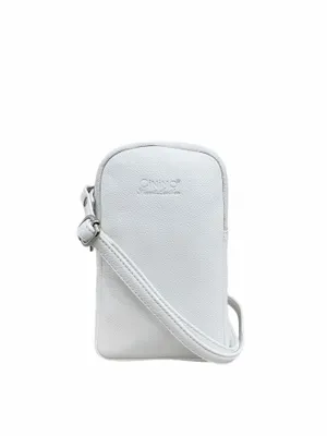 Produktbild von C7013 Cinino Handytasche Umhängetasche mit abnehmbaren Lederriemen Weiß