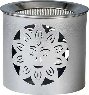 Produktbild von Räucherstövchen Sonne silber, Höhe 6 cm