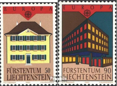 Produktbild von Briefmarken Liechtenstein 1990 Mi 984-985 (kompl.Ausg.) postfrisch Europamarken