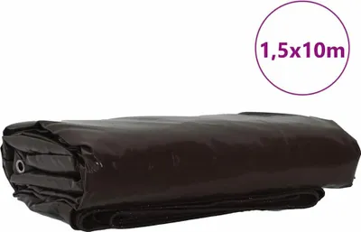 Produktbild von vidaXL Plane 650g / m² Braun 1,5 x 10 m Canvas mit PVC-Beschichtung