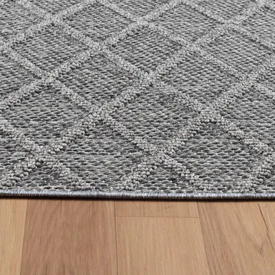 Produktbild von Outdoor Teppich Piero Läufer, Farbe: Grau, Größe:80x250 cm