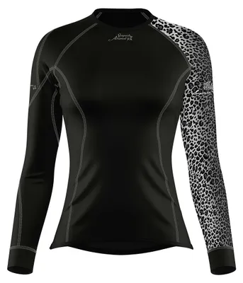 Obrázek produktu pro Dámské funkční triko dlouhý rukáv LEO černá/šedá Bamboo Thermo - Šedá / L