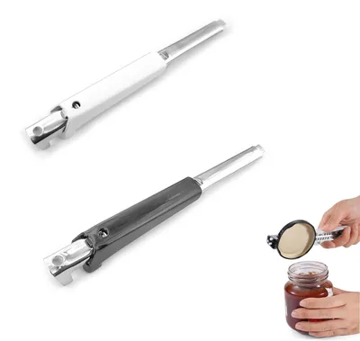 2er-Set Flaschenöffner aus Edelstahl, verstellbar, für Senioren
