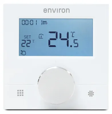 Image de Environ thermostat d'ambiance ENRTH2 encastré 230 V, numérique avec programme hebdomadaire, sans radio