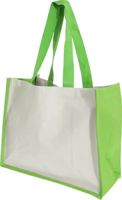 Obrázok produktu pre Westford Mill Printers jutová taška / nákupná taška / nákupná taška, 21 litrov (2 ks/balenie) BC4539 (jedna veľkosť) (jablkovo zelená)
