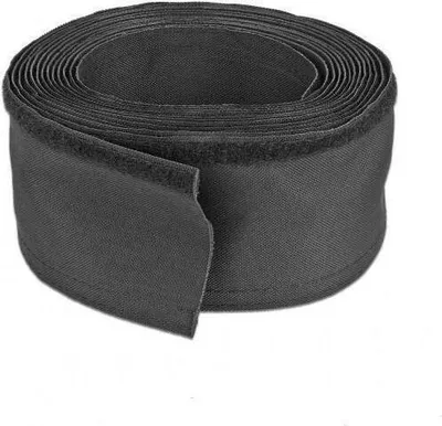 Produktbild von DeLOCK Gewebeschlauch mit Klettverschluss hitzebeständig 5 m x 20 mm schwarz, Schwarz, Polyester, -50 - 150 °C, 1 Stück(e), China, 2 cm