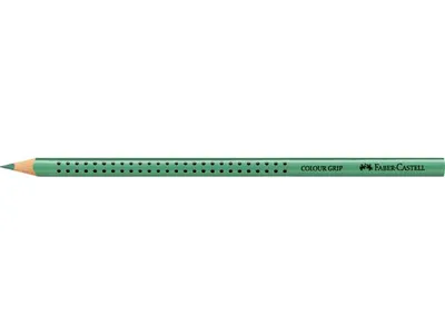 Produktbild von FABER-CASTELL Dreikant-Buntstift Colour GRIP metallicgrün