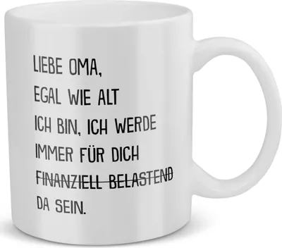 Produktbild von 22Feels Oma Geschenk Geburtstag Grossmutter Tasse Weihnachten Rentnerin Kaffeetasse Frauen Beste Grosseltern Muttertag Geschenkidee