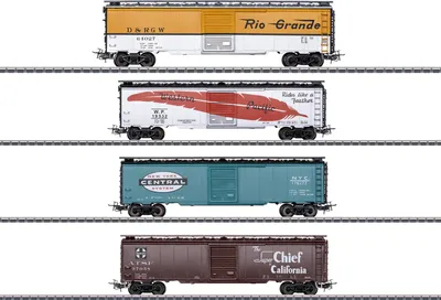 Produktbild von Märklin 45712 H0 4er-Set US-Box-Car MHI