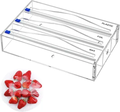 Produktbild von Frischhaltefolienhalter, 33,5 x 22 x 7,5 cm, transparent, für die Küche