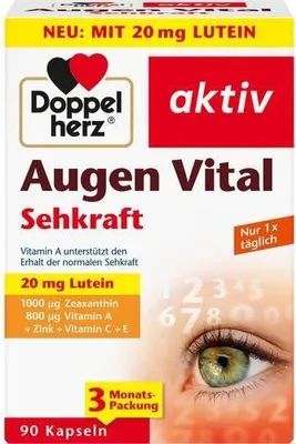 Produktbild von DOPPELHERZ Augen Vital Sehkraft aktiv Kapseln