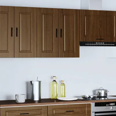 Obrázok produktu pre vidaXL Kuchynská nástenná skrinka Porto Brown dubový materiál na báze dreva