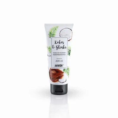 Produktbild von Anwen Coconut and Clay Hair Mask for Poreless Hair 200ml
