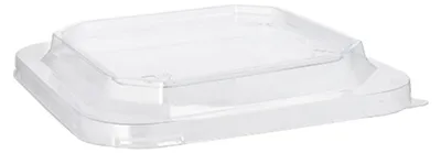 Produktbild von Starpak 25 Deckel für Lunchboxen PET eckig 2,5 cm x 18 cm x 18 cm transparent | Folie (25 Stück)