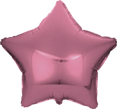 Produktbild von Folienballon Stern, rosa, ca. 45 cm