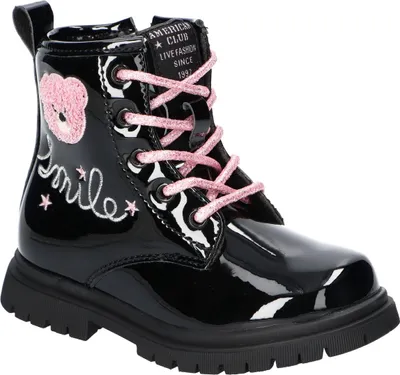 Produktbild von American Club XD176 Kinder Winterstiefel gefüttert warme Winterschuhe rutschfest Schwarz 28