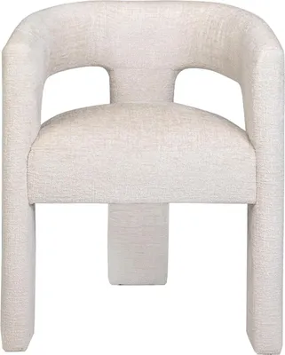 Produktbild von Leith LET71N Polsterstuhl hellbeige Chenille Stoff 62x58x75 cm