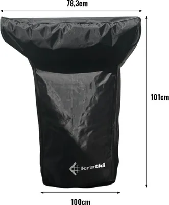 Immagine prodotto di Kvadrum / bbq / v cover nero (logo bianco)