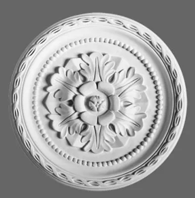 Produktbild von Casa Padrino Stuck Rosette 28 x 28 cm Deckenstuck Deckenrosette Stuckrosette Wandrosette Barock Jugendstil
