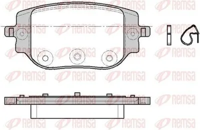 Produktbild von REMSA Bremsbeläge Satz Hinten Bremsklötze für OPEL Vivaro C Kastenwagen (K0) 1965.00