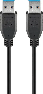 Image de Goobay USB 3.0 AA 300 HiSpeed, 3m de câble USB A noir