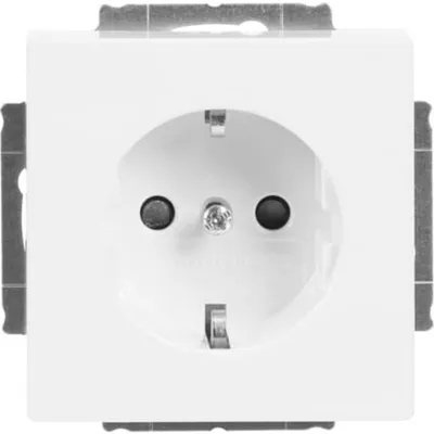 Produktbild von Busch-Jaeger 2013-0-5245, CEE 7/3, 2P+E, Weiß, 250 V, 16 A, 63 mm