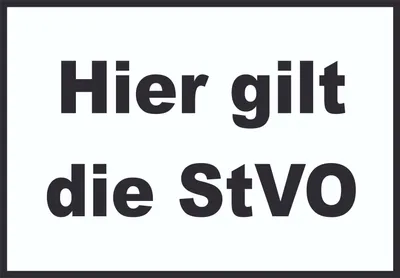 Produktbild von Hier gilt die StVO Schild Strassenverkehrsordnung A3 (297x420mm)