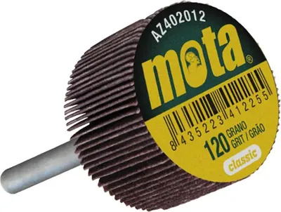 Obrázok produktu pre Klapková kefa s hriadeľom 50x30x6mm zrnitosť 120 az53012 mota