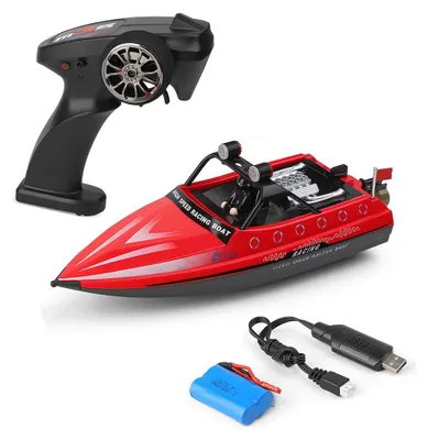 Produktbild von Wltoys WL917 RC Boot 2,4GHz Rennboot 16km/h Ferngesteuert Wasser Boot Modell Schnellboot Spielzeug, Rot