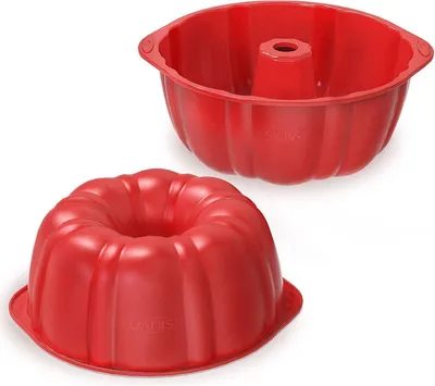 Obrázek produktu pro SILIVO 17,5 cm forma na bábovku silikonová měkká nepřilnavá forma na pečení želatinový dort 1 kus
